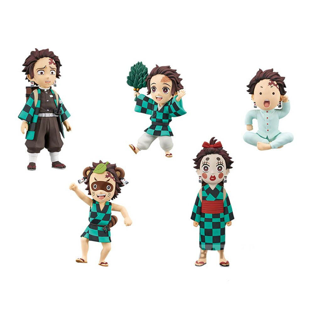 Pack 12 figuras Tanjiro Kamado Demon Slayer Kimetsu no Yaiba 7cm surtido