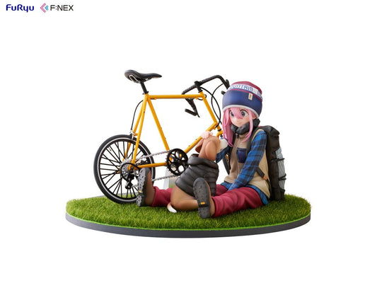 Laid Back Camp F:NEX estatua PVC 1/7 Nadeshiko Kagamihara 13 cm