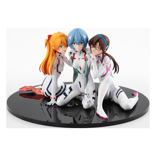 Evangelion: 3.0+1.0 Thrice Upon a Time Estatua PVC 1/8 Asuka/Rei/Mari: Newtype Cover Ver.