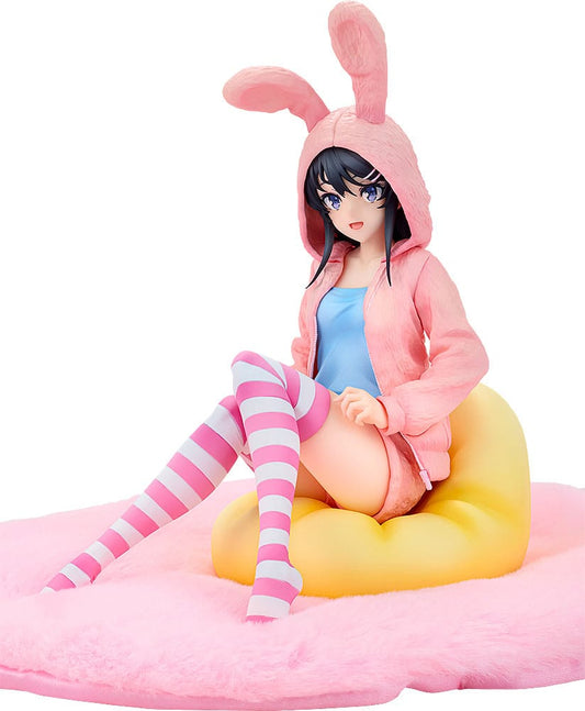 Rascal Does Not Dream of a Knapsack Kid Estatua PVC 1/7 Mai Sakurajima Hoodie Look Rabbit Ears Ver. 18 cm