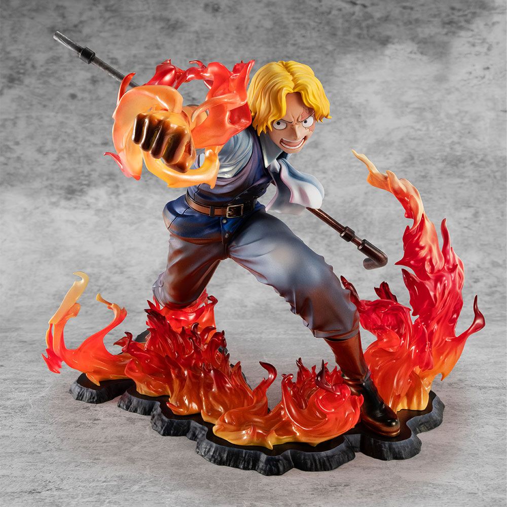 One Piece Estatua PVC Excellent Model P.O.P. Sabo Fire Fist Inheritance Limited Edition 15 cm