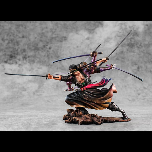 One Piece Estatua Excellent Model P.O.P. SA-Maximum Roronoa Zoro Ver. Demon Spirit Kyuutouryuu Asura 17 cm