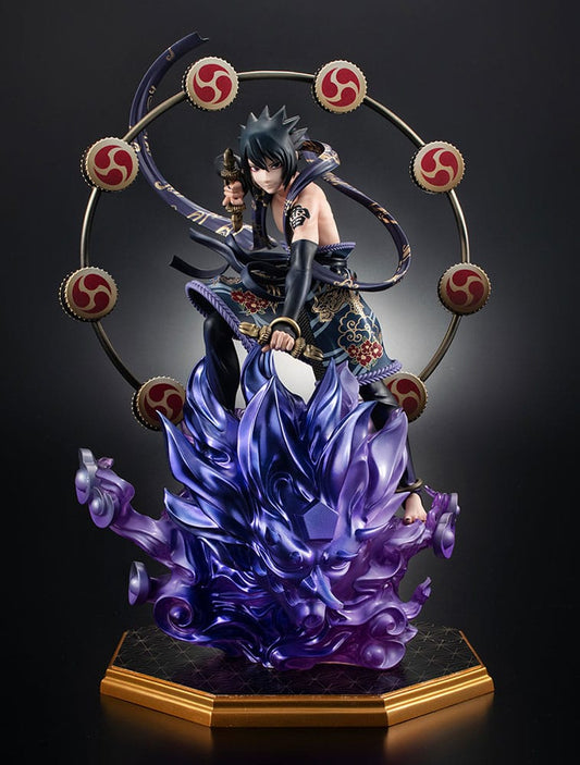 Naruto Shippuden Estatua PVC Precious G.E.M. Series Sasuke Uchiha Thunder God 28 cm