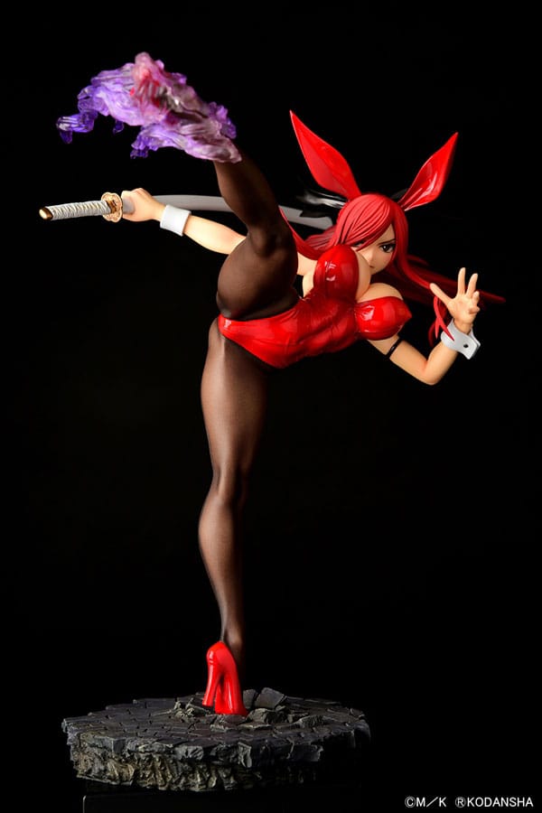 Fairy Tail Estatua 1/6 Erza Scarlet High Kick Crimson Bunny Ver. 37 cm