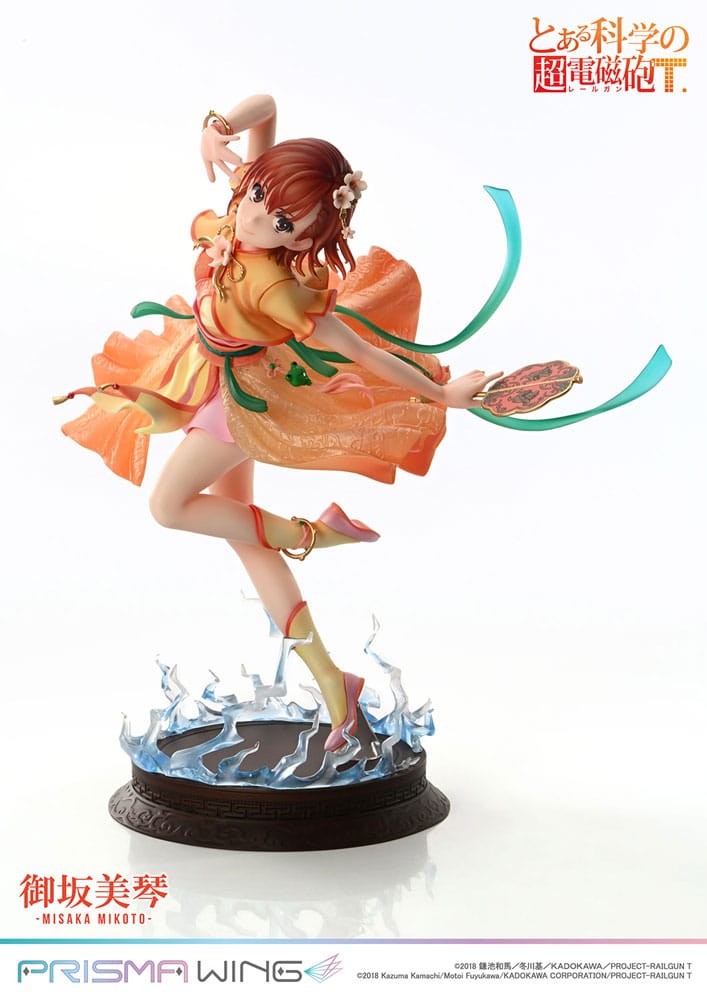 To Aru Kagaku no Railgun Estatua PVC 1/7 Prisma Wing Misaka Mikoto 22 cm