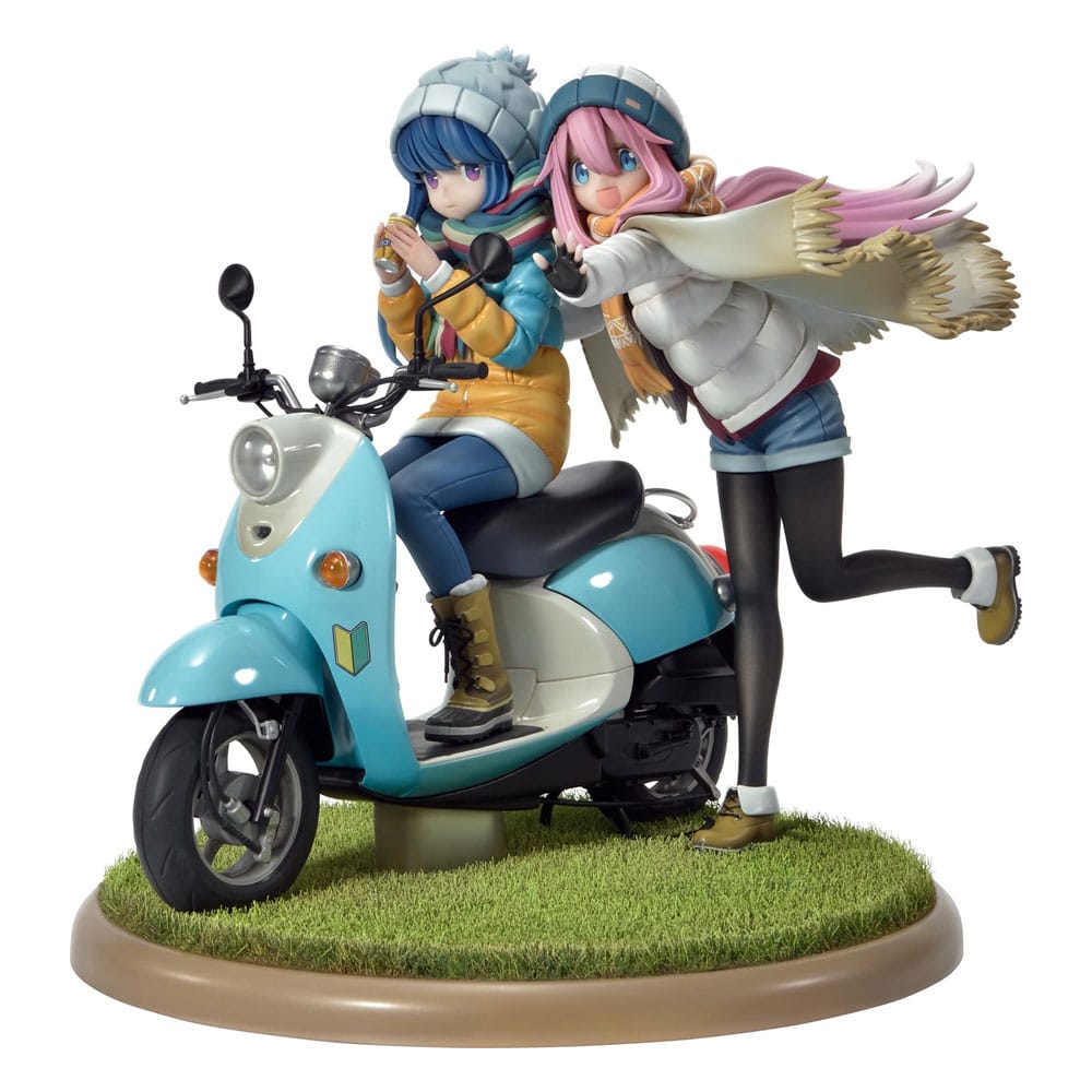 Laid-Back Camp Estatua PVC 1/7 Prisma Wing Nadeshiko Kagamihara & Rin Shima 24 cm