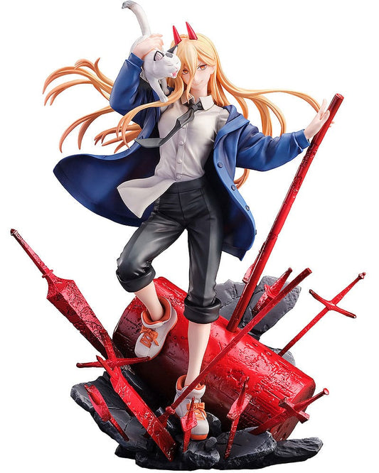 Chainsaw Man Estatua 1/7 Power & Meowy 28 cm